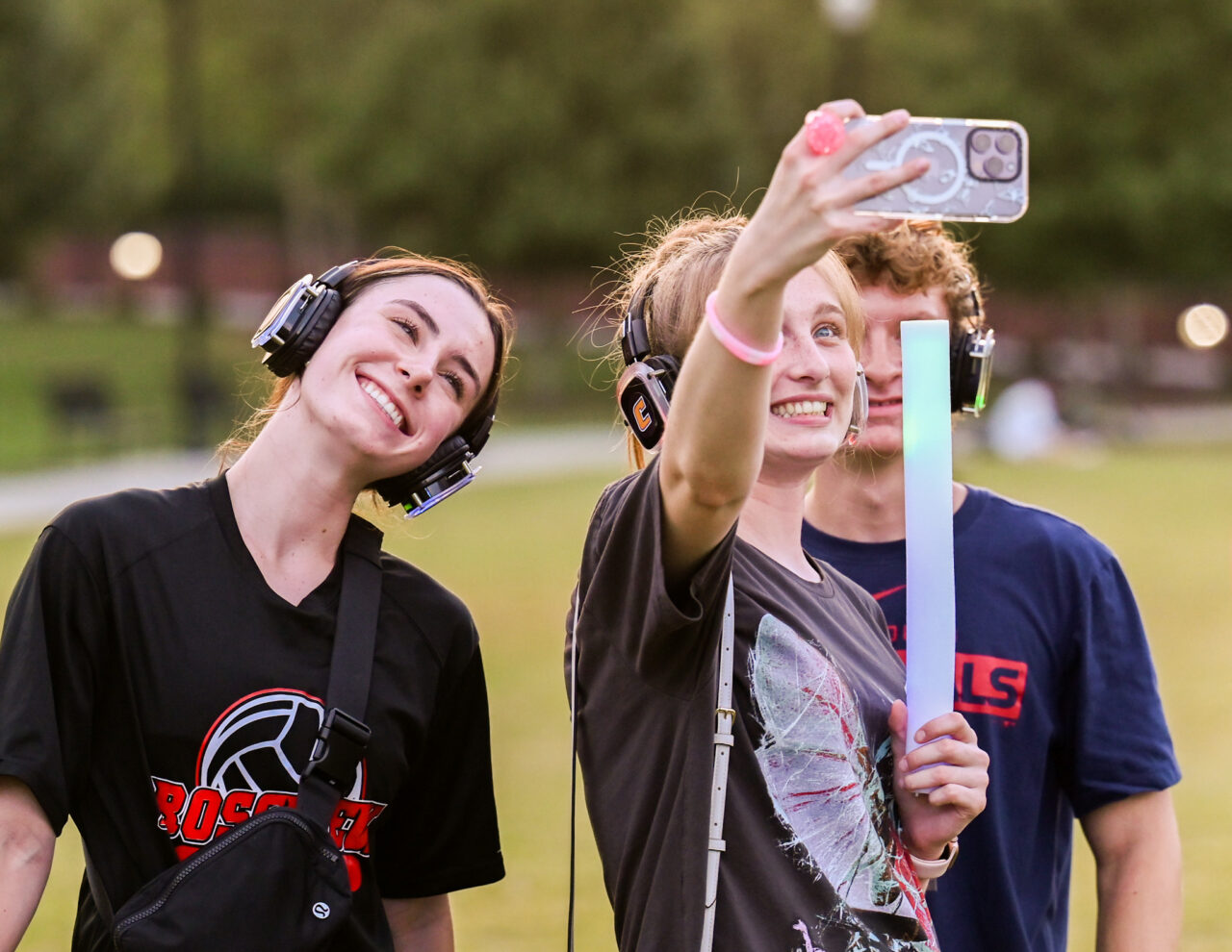 Headphone disco, Thursday, Aug. 24, 2023 on Chamberlain Field.