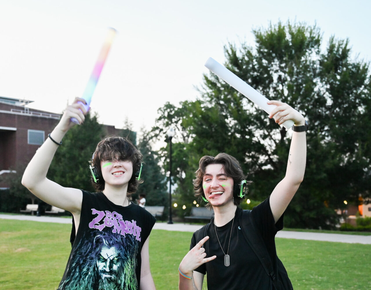 Headphone disco, Thursday, Aug. 24, 2023 on Chamberlain Field.