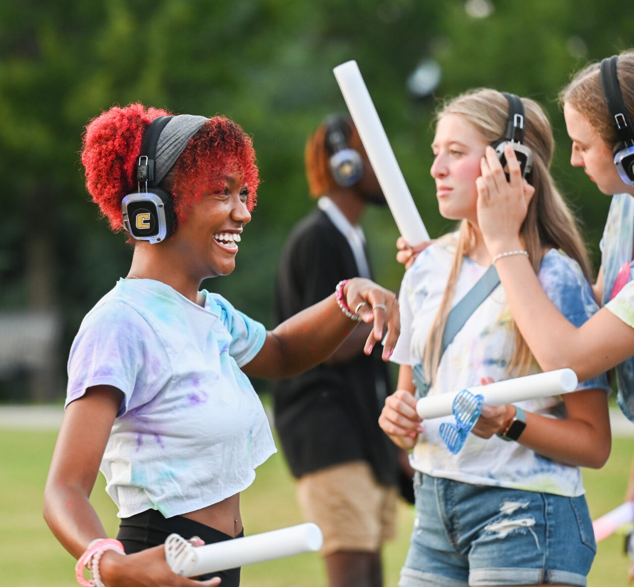 Headphone disco, Thursday, Aug. 24, 2023 on Chamberlain Field.
