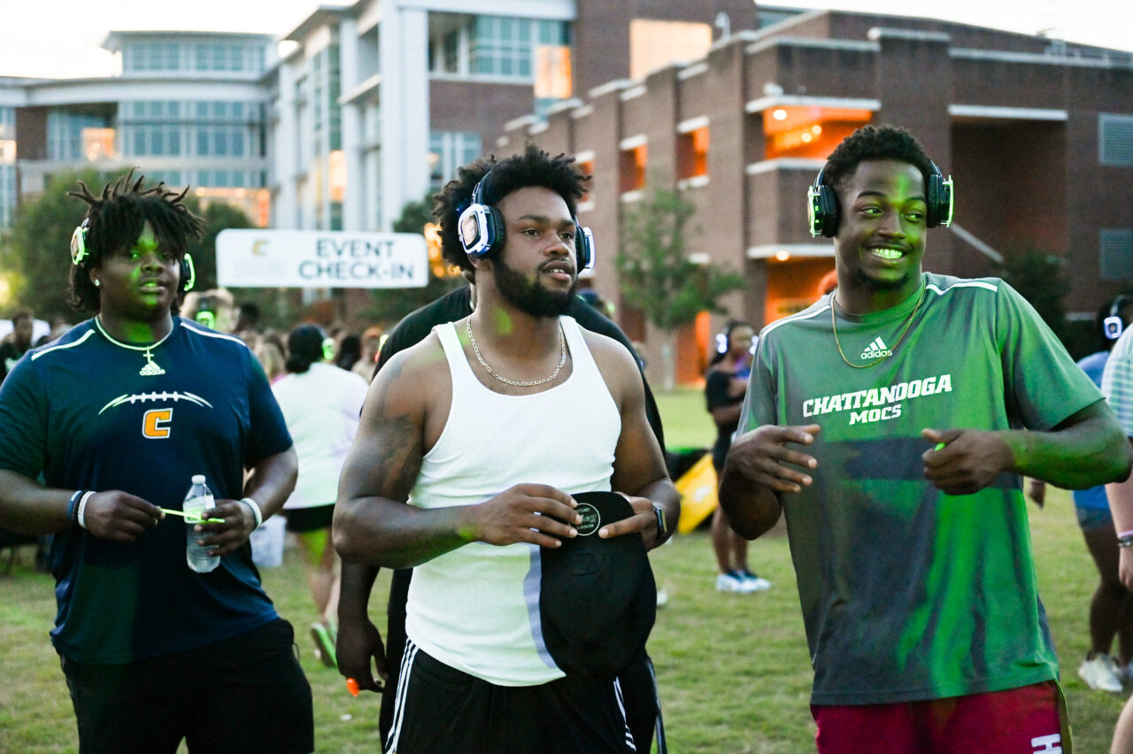 Headphone disco, Thursday, Aug. 24, 2023 on Chamberlain Field.