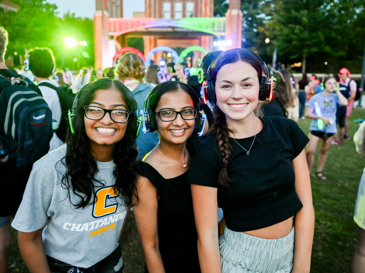Headphone disco, Thursday, Aug. 24, 2023 on Chamberlain Field.