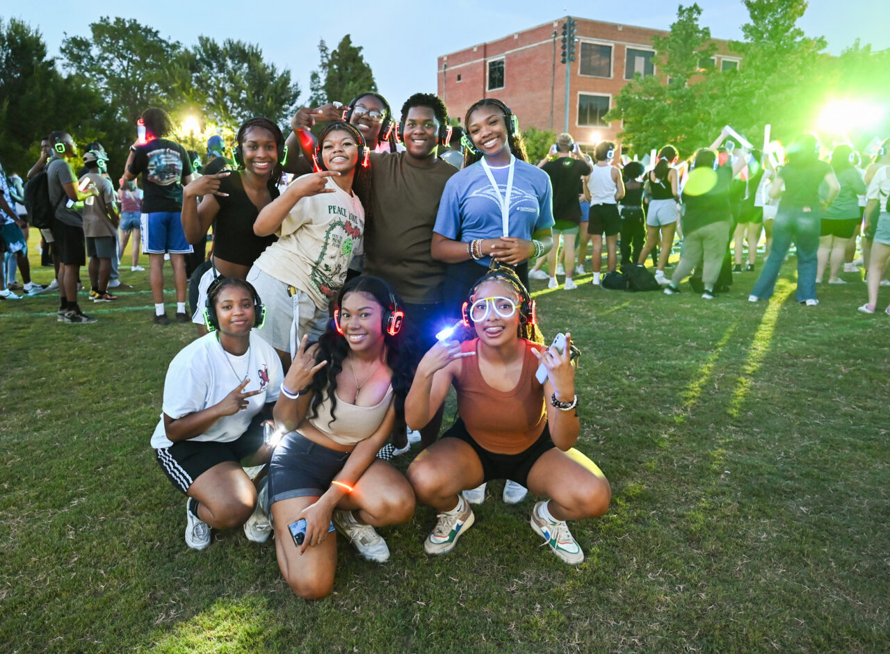 Headphone disco, Thursday, Aug. 24, 2023 on Chamberlain Field.