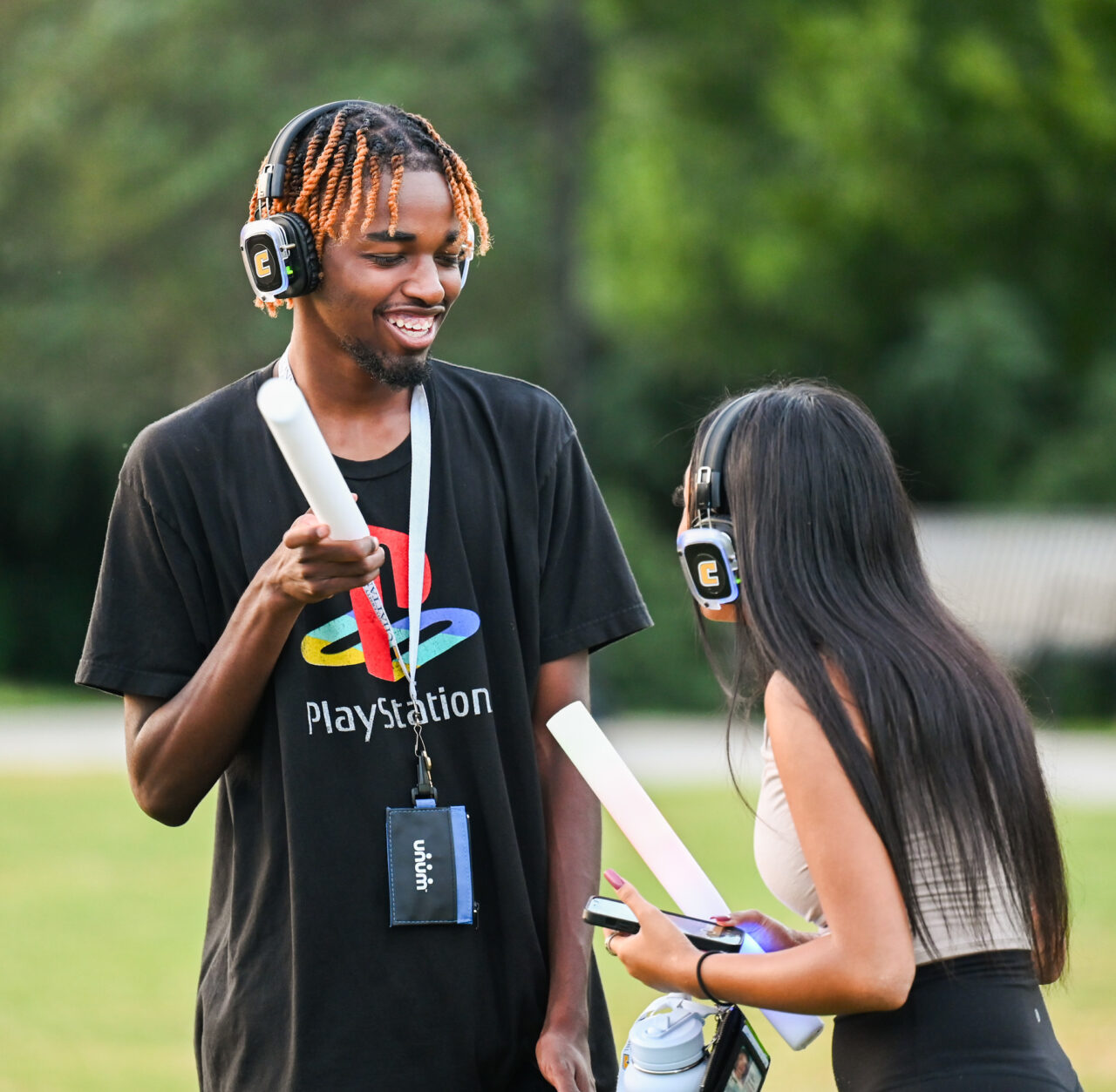 Headphone disco, Thursday, Aug. 24, 2023 on Chamberlain Field.
