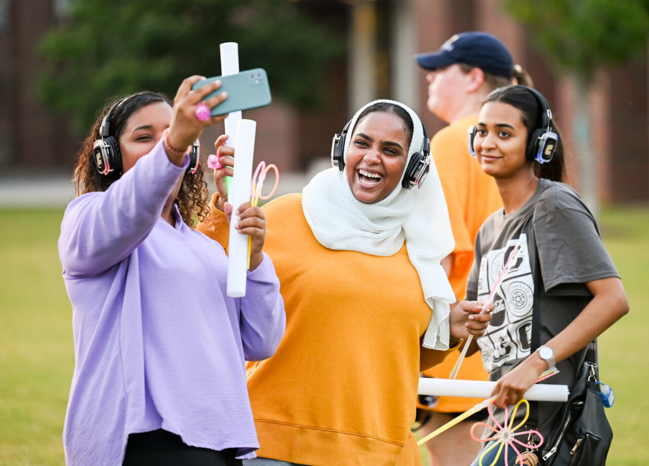 Headphone disco, Thursday, Aug. 24, 2023 on Chamberlain Field.