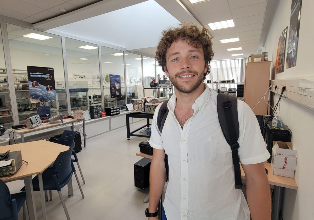 Electrical engineering major John Lazenby was one of eight UTC students who participated in this summer's Cadiz International Research Program in Cadiz, Spain (photo courtesy of John Lazenby).