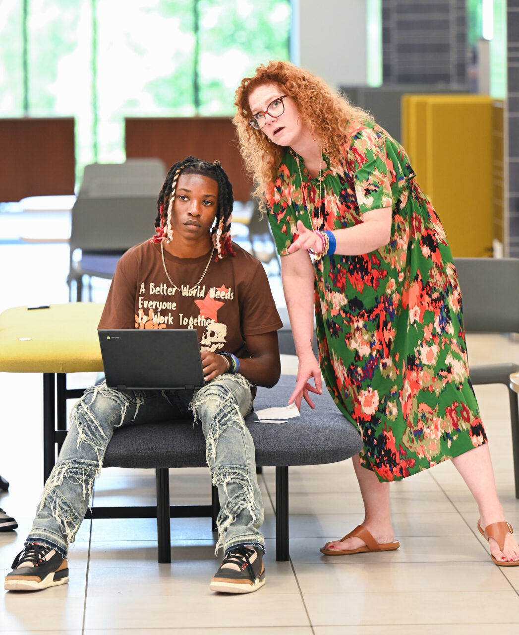 University High students participate in activities Wednesday, Aug. 9, 2023 during their first day on campus.