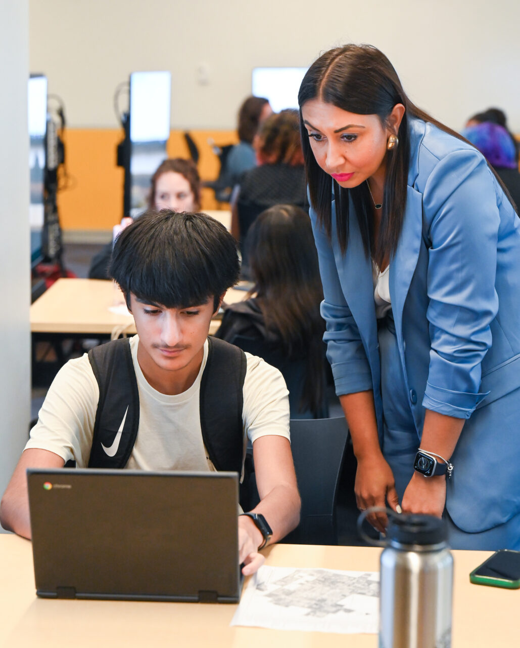 University High students participate in activities Wednesday, Aug. 9, 2023 during their first day on campus.