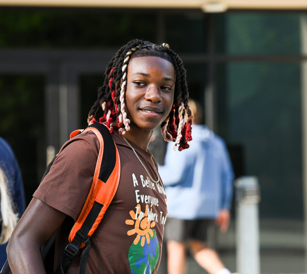 University High students participate in activities Wednesday, Aug. 9, 2023 during their first day on campus.