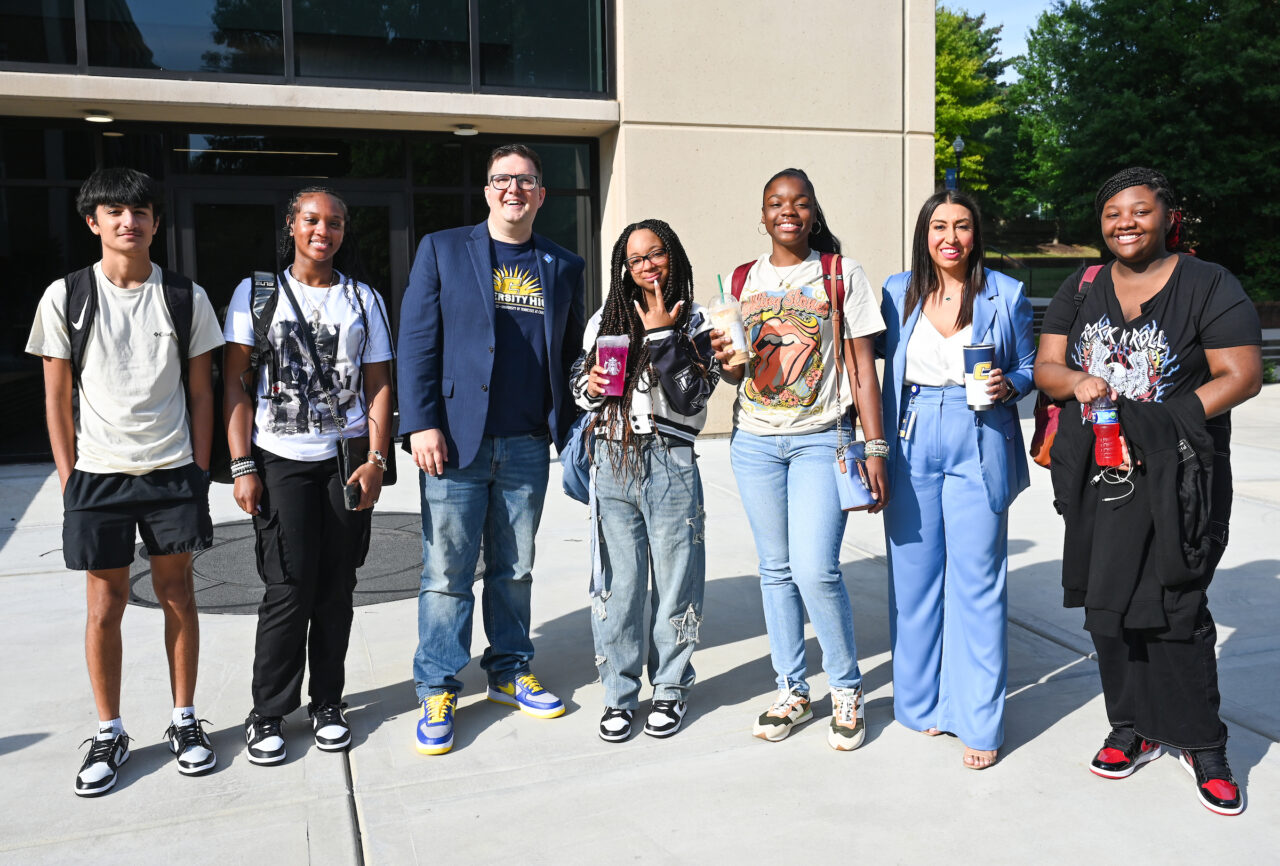 University High students participate in activities Wednesday, Aug. 9, 2023 during their first day on campus.