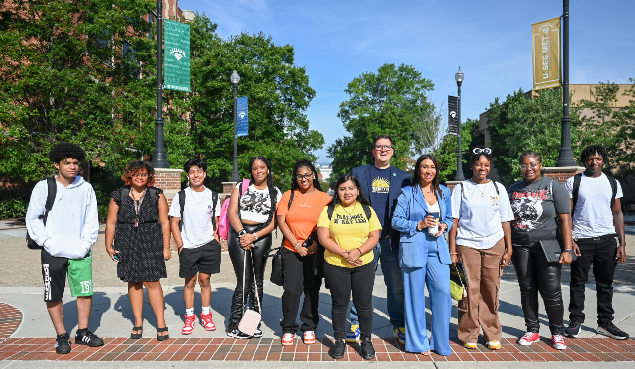 University High students participate in activities Wednesday, Aug. 9, 2023 during their first day on campus.