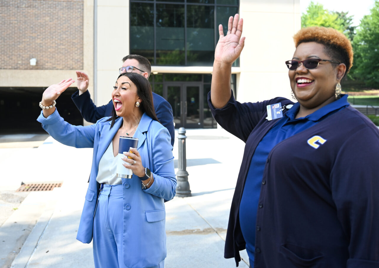 University High students participate in activities Wednesday, Aug. 9, 2023 during their first day on campus.