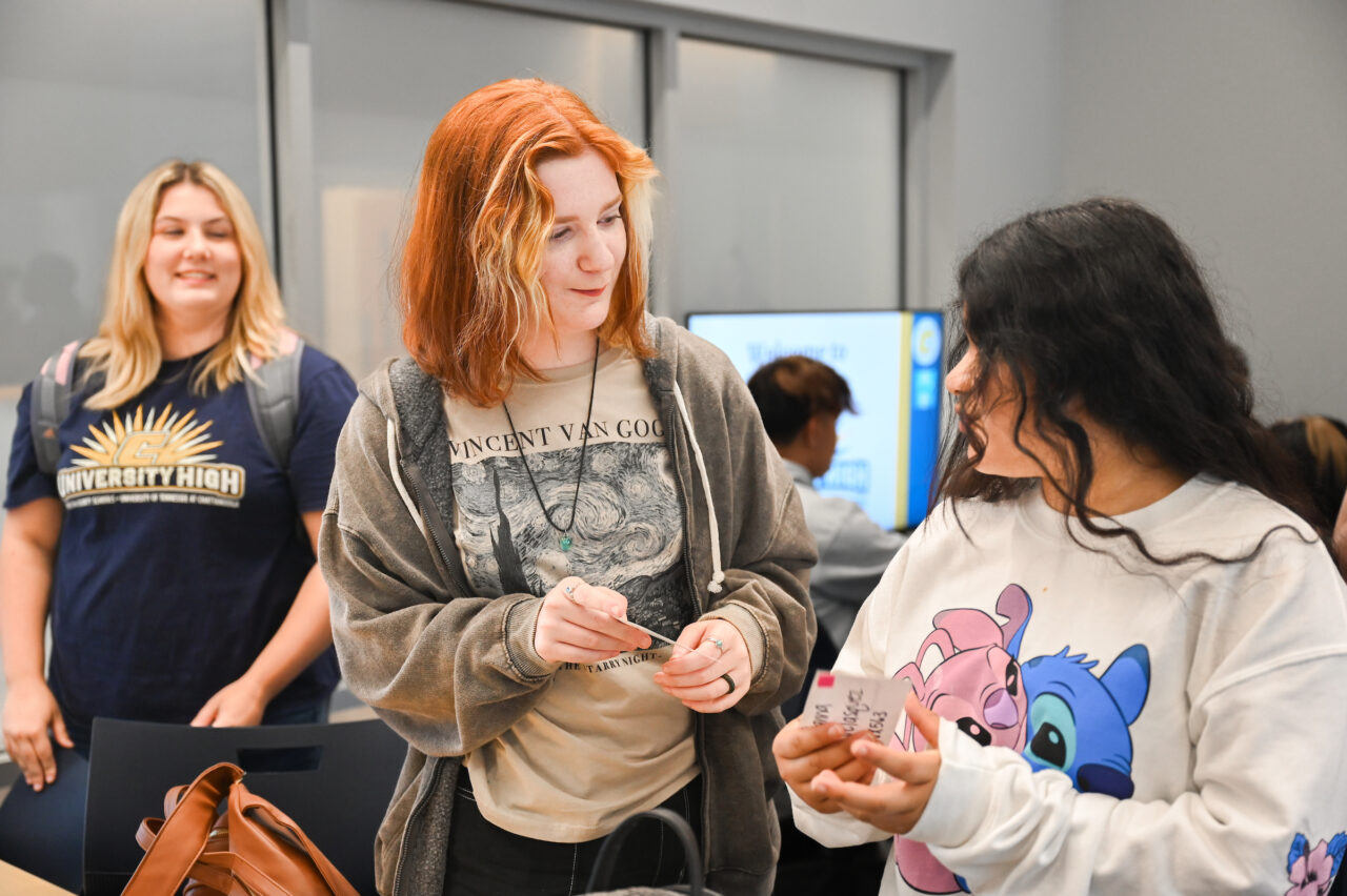 University High students participate in activities Wednesday, Aug. 9, 2023 during their first day on campus.