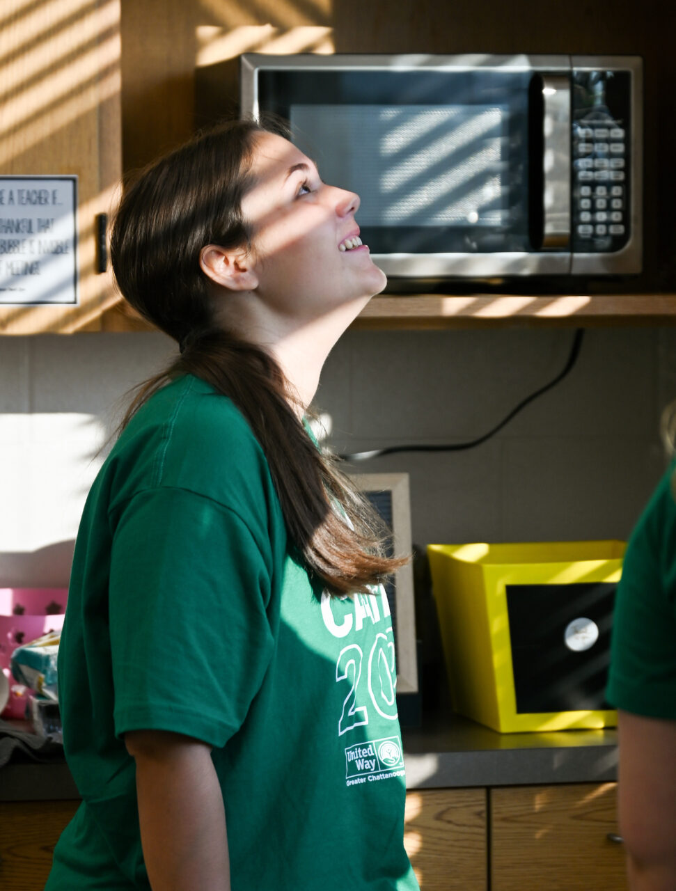 Students work Friday, Sept. 22, 2023 at Hixson Middle School and the Chattanooga Zoo as part of Day of Caring.