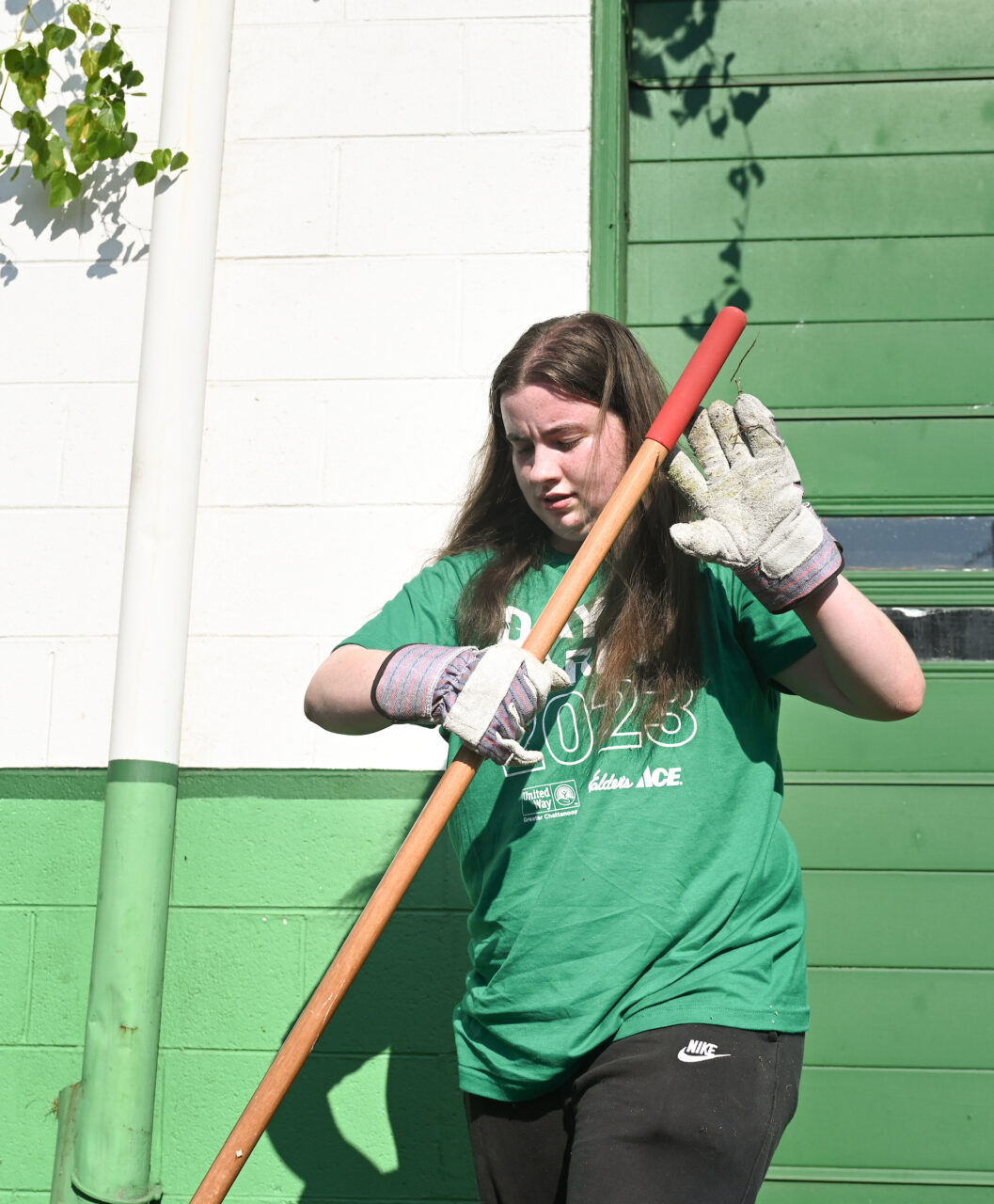 Students work Friday, Sept. 22, 2023 at Hixson Middle School and the Chattanooga Zoo as part of Day of Caring.