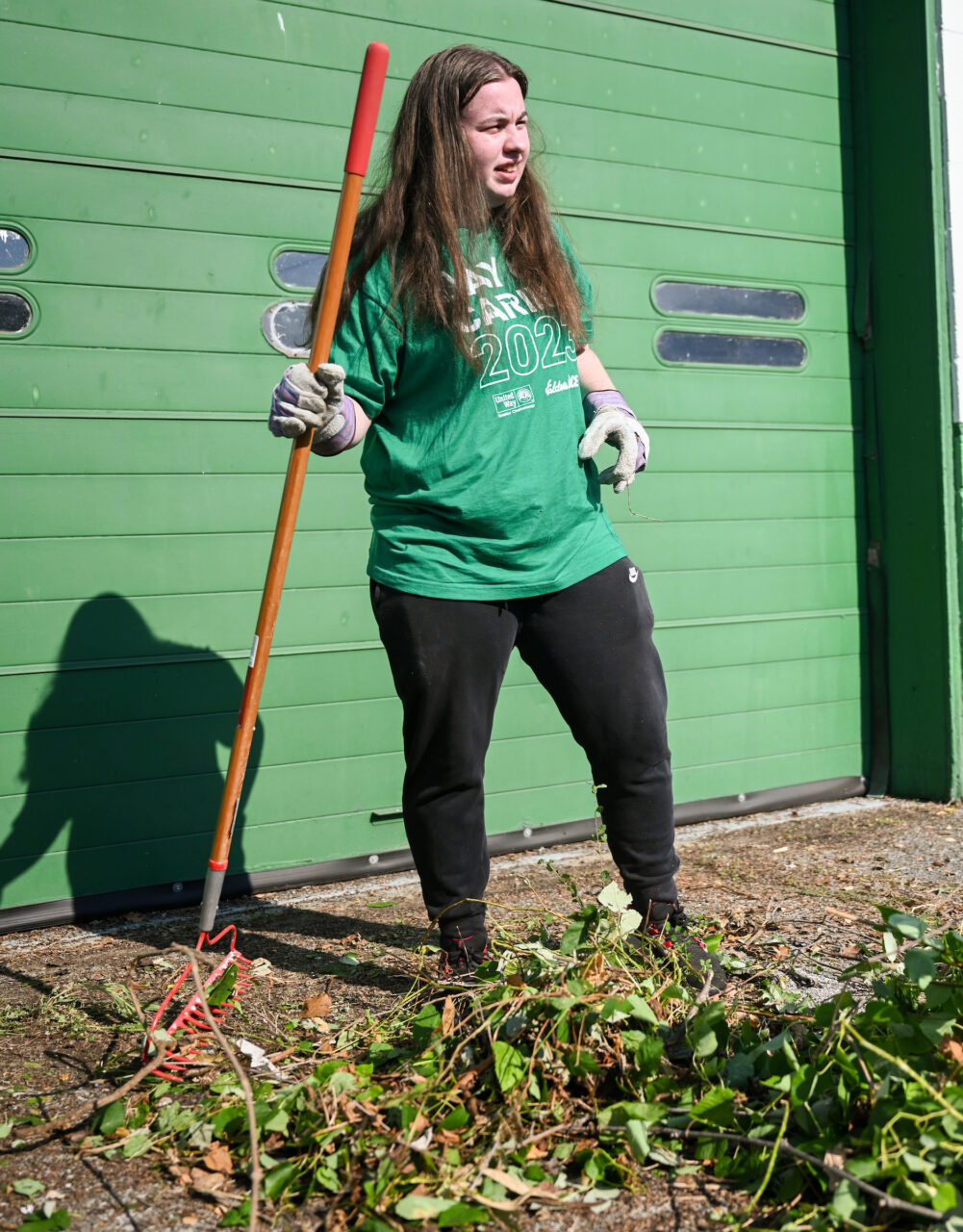Students work Friday, Sept. 22, 2023 at Hixson Middle School and the Chattanooga Zoo as part of Day of Caring.