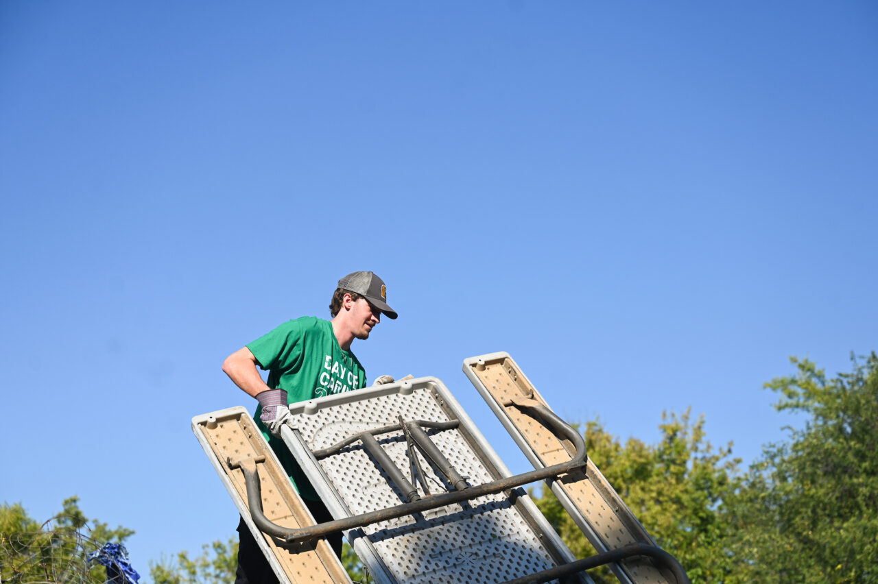 Students work Friday, Sept. 22, 2023 at Hixson Middle School and the Chattanooga Zoo as part of Day of Caring.