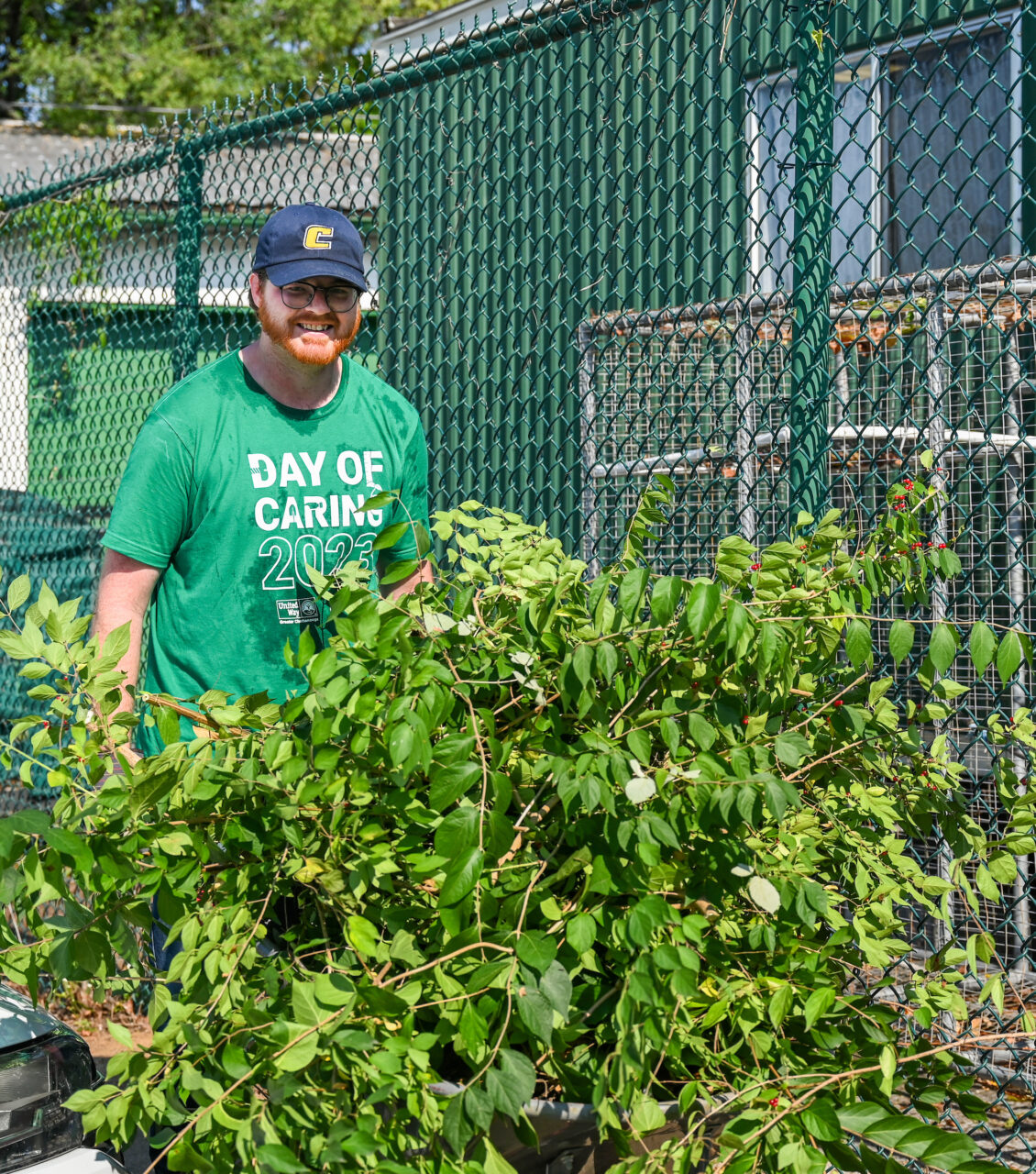 Students work Friday, Sept. 22, 2023 at Hixson Middle School and the Chattanooga Zoo as part of Day of Caring.