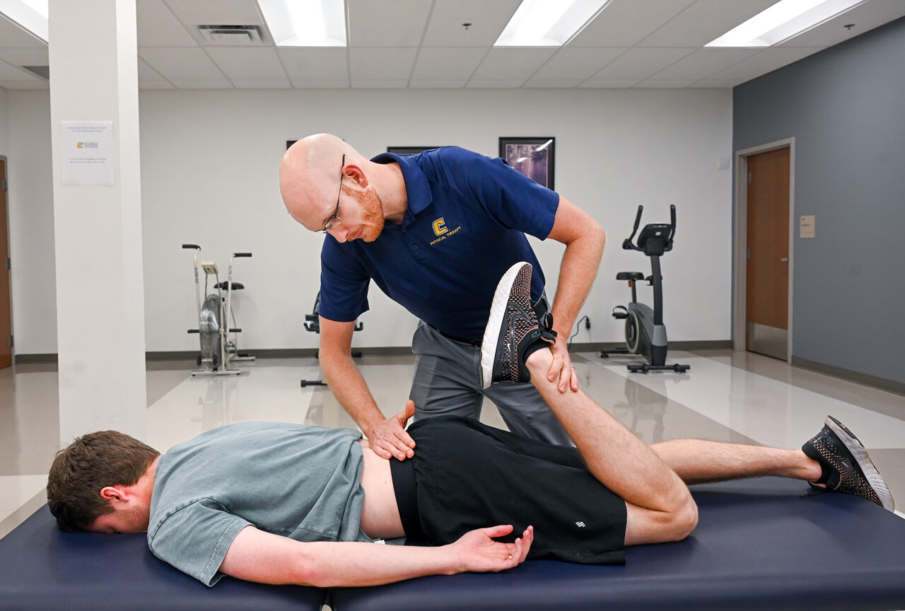 UTC Department of Physical Therapy Assistant Professor Max Jordon is an expert in treating lower back pain. Photo by Angela Foster.