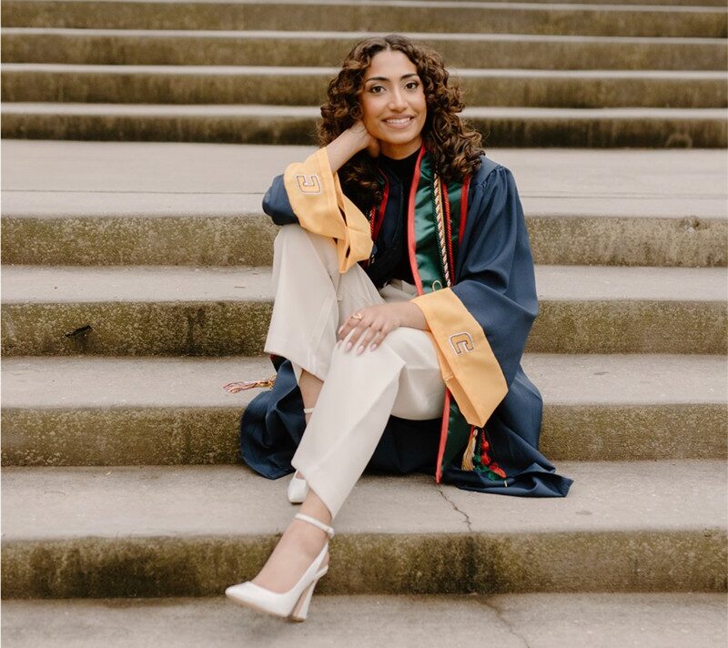 May 2023 graduate Ashely George chose UTC because of the biology program’s academic rigor and the ability to stay close to home. 