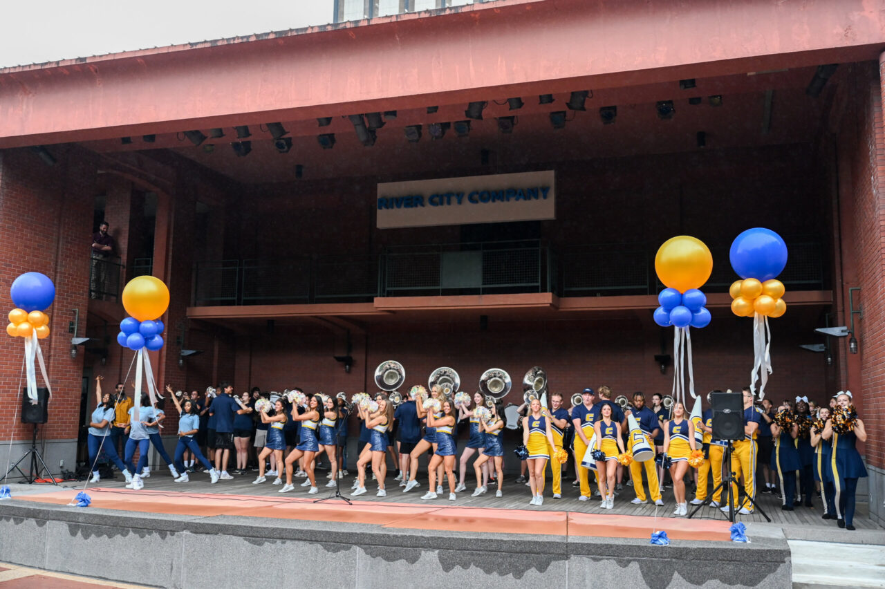 Community Pep Rally, Friday, Oct. 6, 2023 at Miller Plaza.