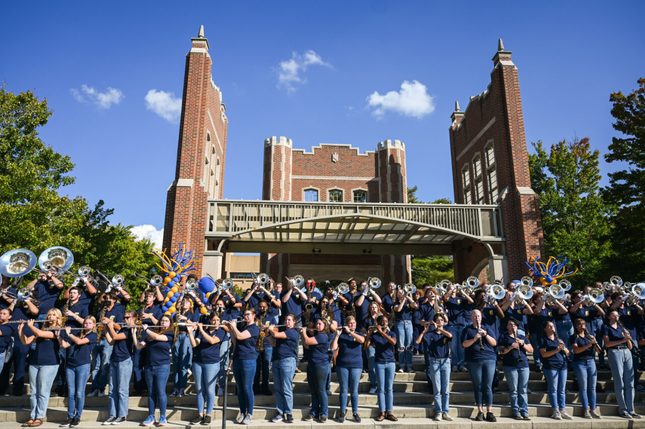 Homecoming pep rally and contestants, Monday, Oct. 2, 2023 at Chamberlain Field.
