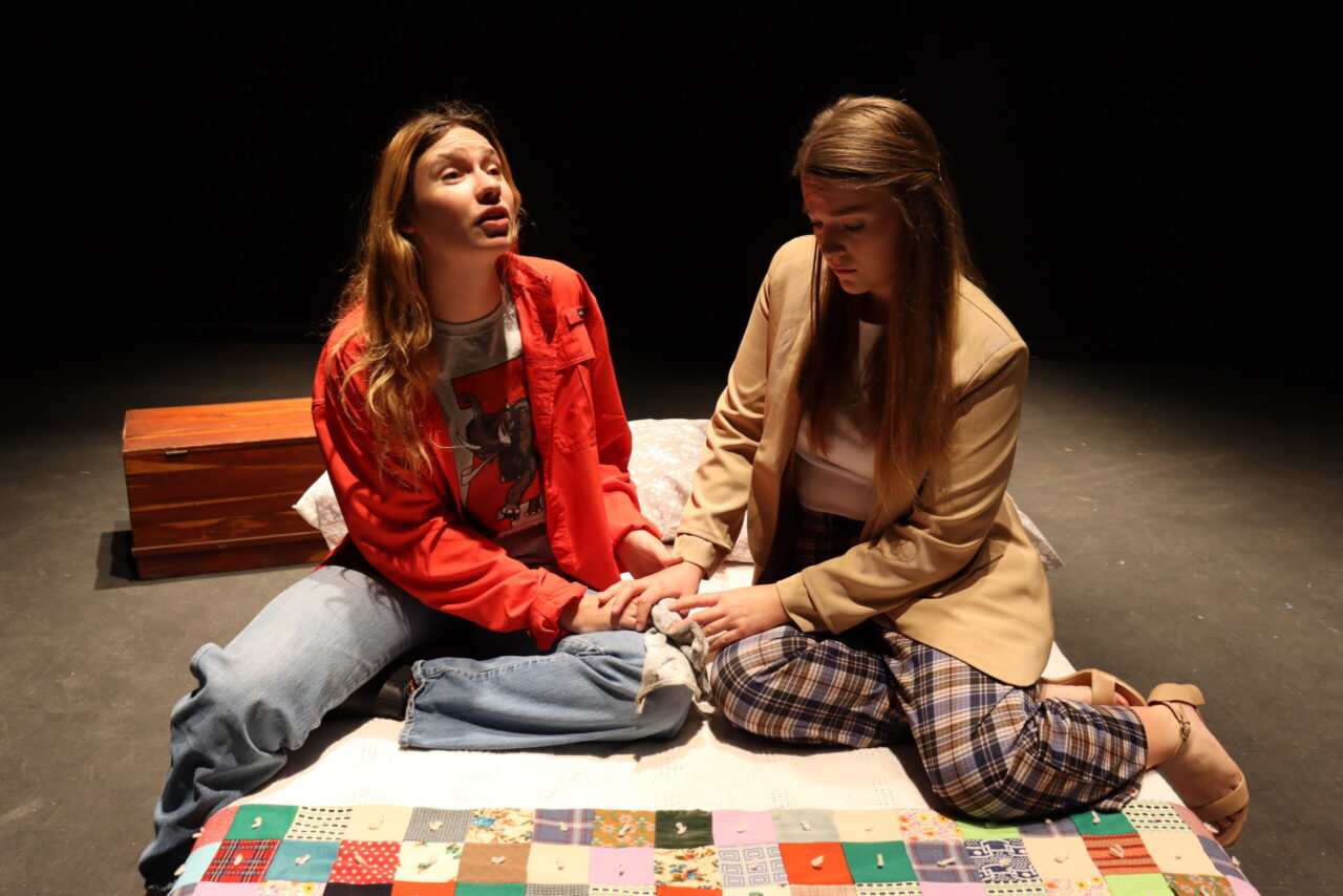 Senior Maegan Whitlock, left, and junior Calista Geralds star in the UTC Theatre Co. production of "Alabaster," taking place Nov. 14-18 in the Fine Arts Center’s Dorothy Hackett Ward Theatre.