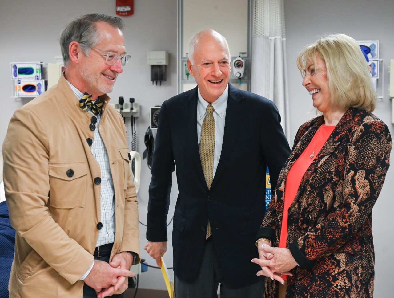 Members of the UTC nursing staff, faculty and students, along with elected officials, were present Monday, Oct. 23, 2023 for the announcement of an $8-million gift from the Kennedy Foundation, Inc., to name the forthcoming home of the UTC School of Nursing the Dorothy and Jim Kennedy Health Sciences Building.
