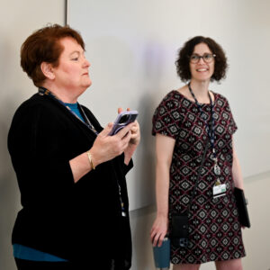 Mary Andrews, left, and Laurie Allen
