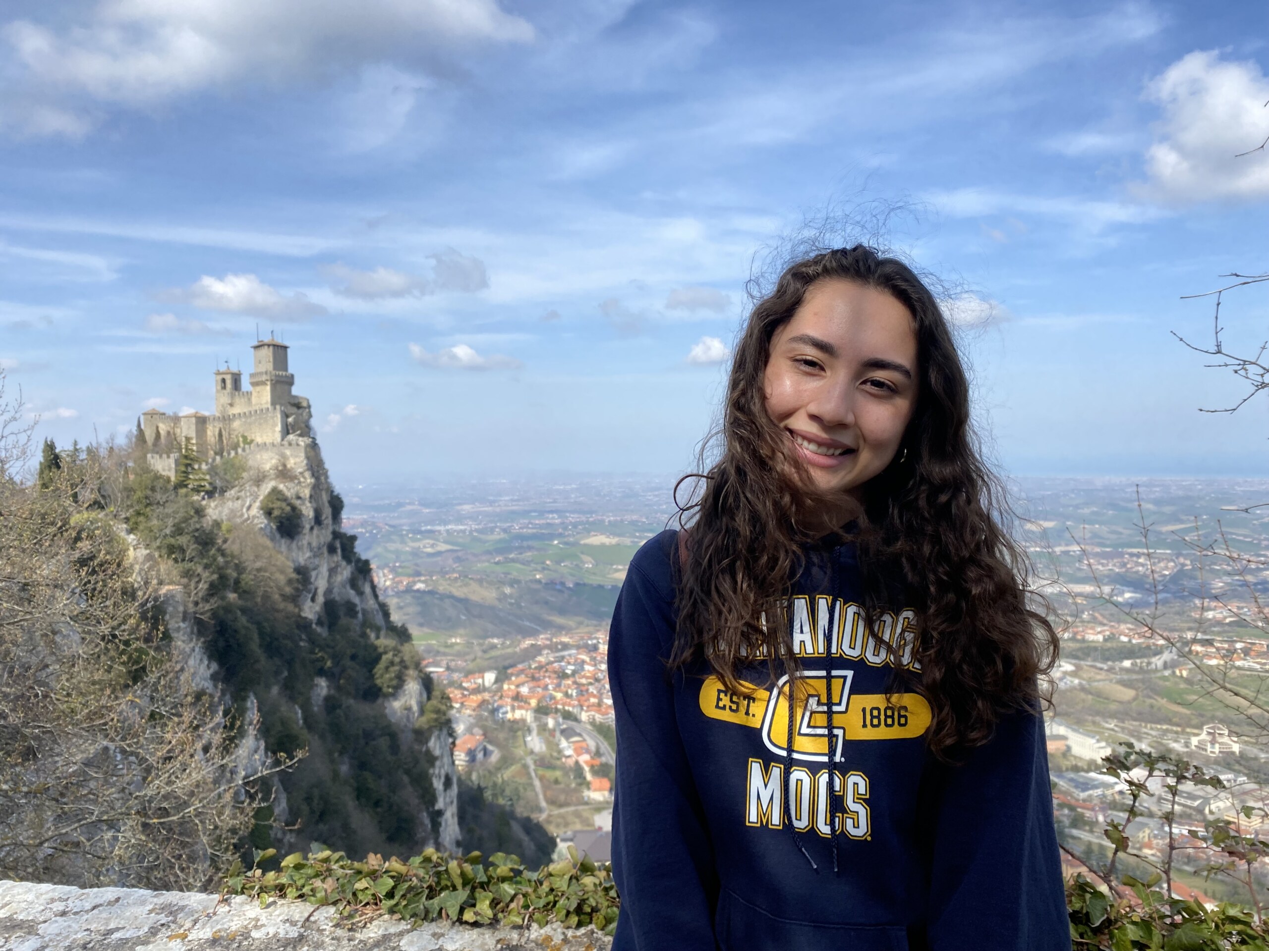 Chattanooga native Cassandra Castillo has participated in study abroad trips to Italy and Hungary during her time at UTC.