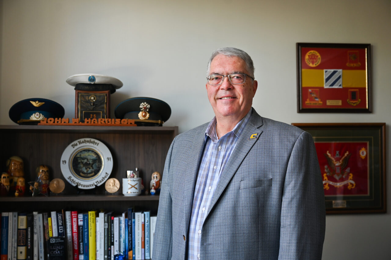 Professor of Practice John Harbison spent 22 years as an officer in the U.S. Army, rising from second lieutenant to lieutenant colonel. Photo by Angela Foster.