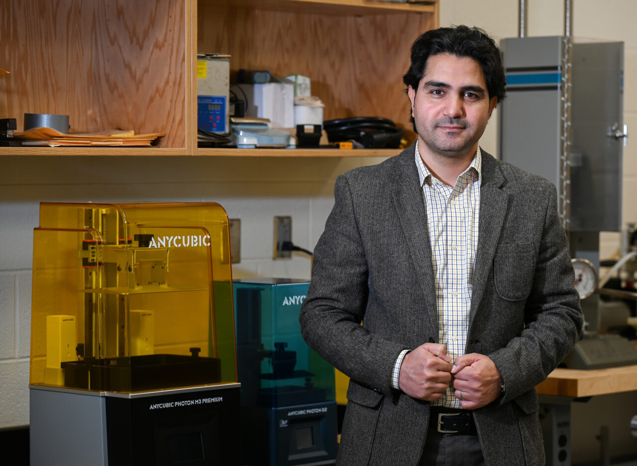 Dr. Mohammad Mahtabi is an associate professor of mechanical engineering in the UTC College of Engineering and Computer Science. Photo by Angela Foster.