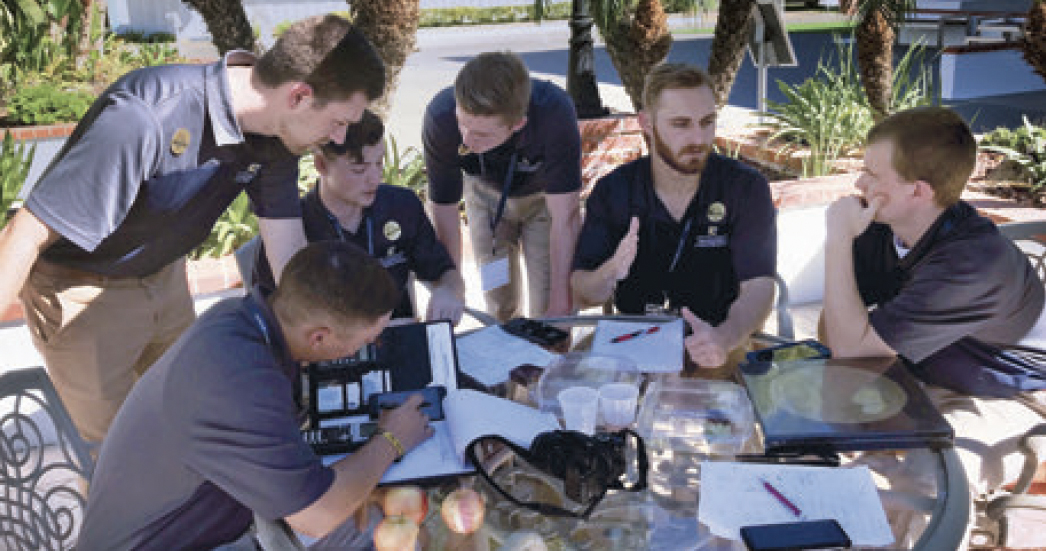 In San Diego, members of Rocket Mocs were still going over details and documentation for their project just prior to the awards banquet for Students for the Exploration and Development of Space Rocketry Contest, where their No. 1 ranking was announced.
