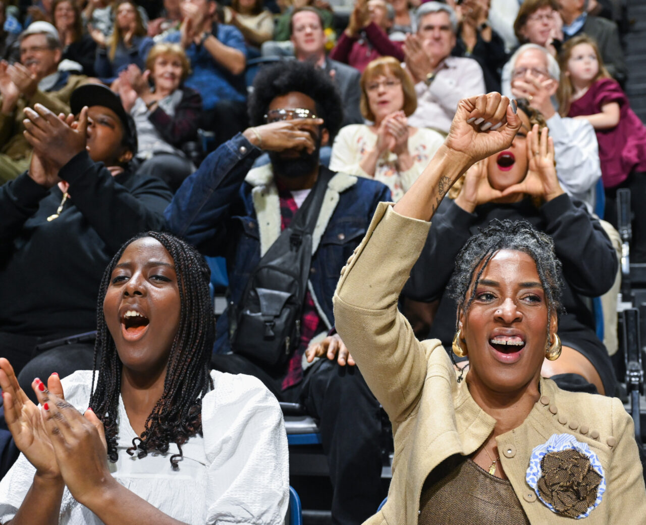 Students participate in the Graduate School commencement Friday, Dec. 15, 2023 in McKenzie Arena.