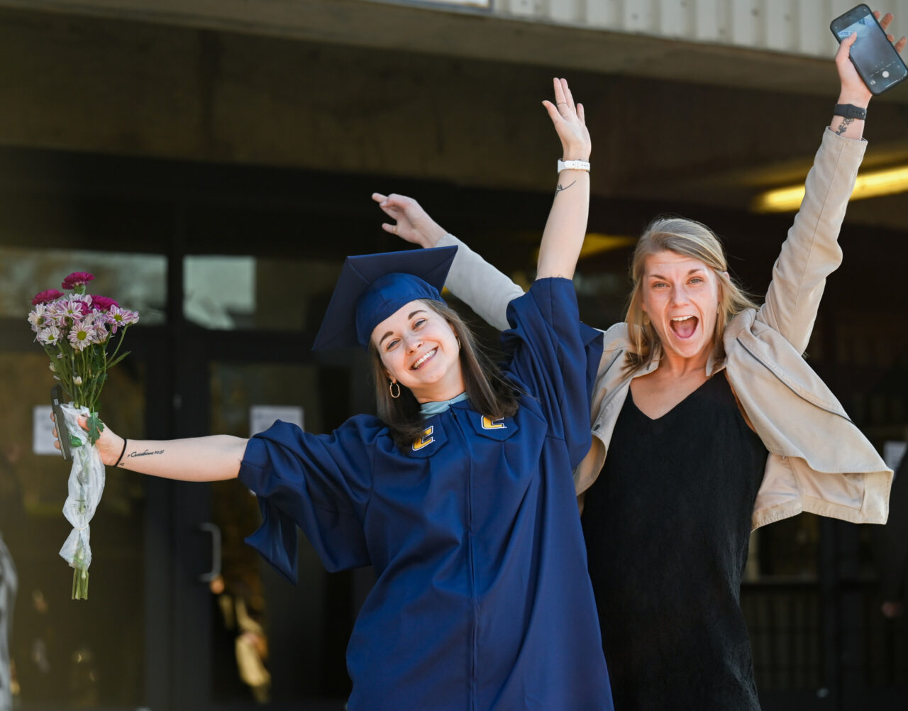 Students participate in the Graduate School commencement Friday, Dec. 15, 2023 in McKenzie Arena.