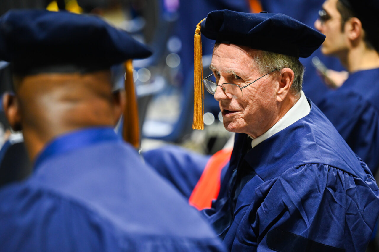 Receiving the doctoral degree, Tony Galloway said, was "an affirmation of my life in a sense—and what my professional life has been like for all these years."