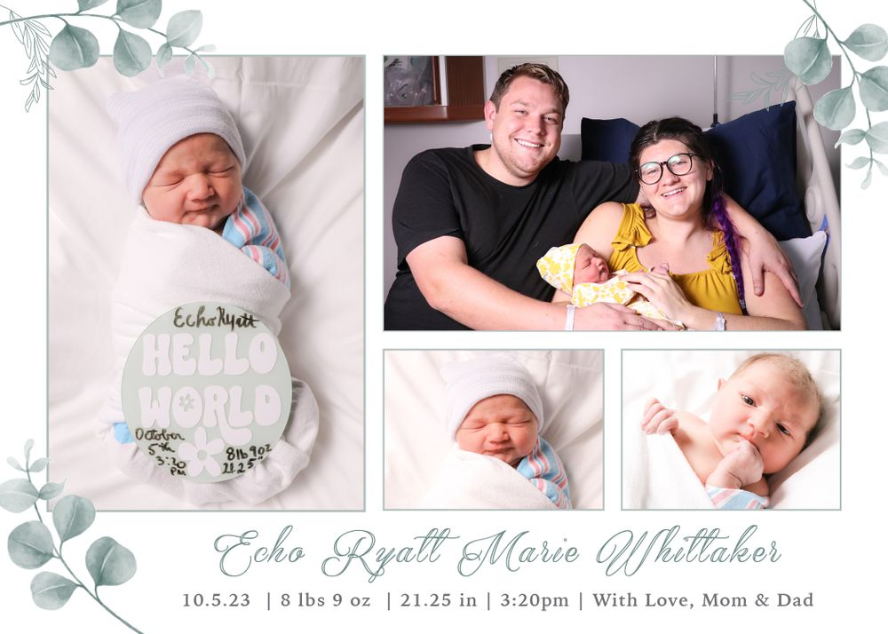 Birth announcement - October 2023