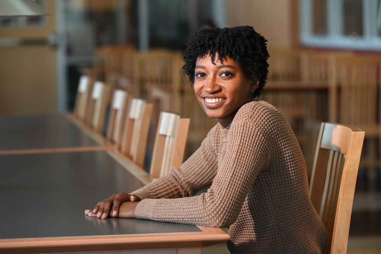 Mischka Scott, who graduated from the UTC BAS-IT CyS degree program in December 2023, now works as a system administrator at PlayCore. Photo by Angela Foster.
