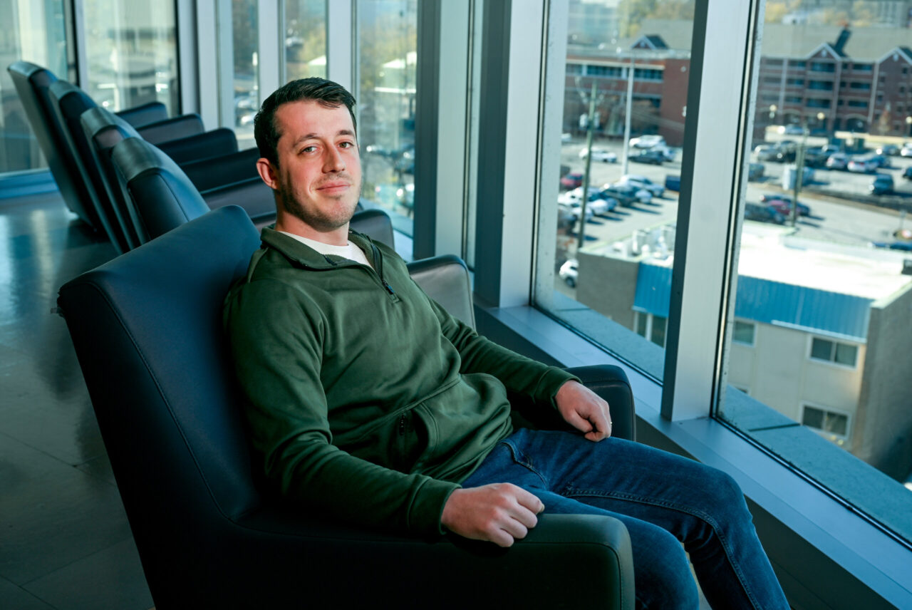 Noah Syler, who graduated from the UTC BAS-IT CyS degree program in December 2023, will start working as a systems programmer at EPB in 2024. Photo by Angela Foster.