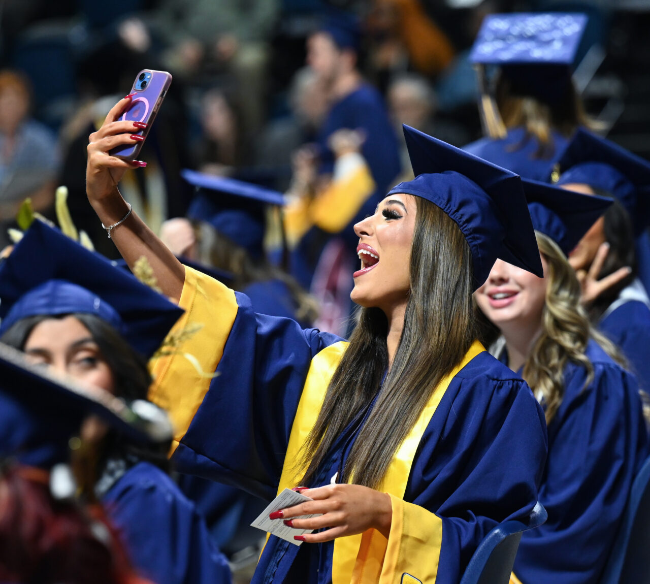 First ceremony of undergraduate commencement Saturday, Dec. 16, 2023 in McKenzie Arena.