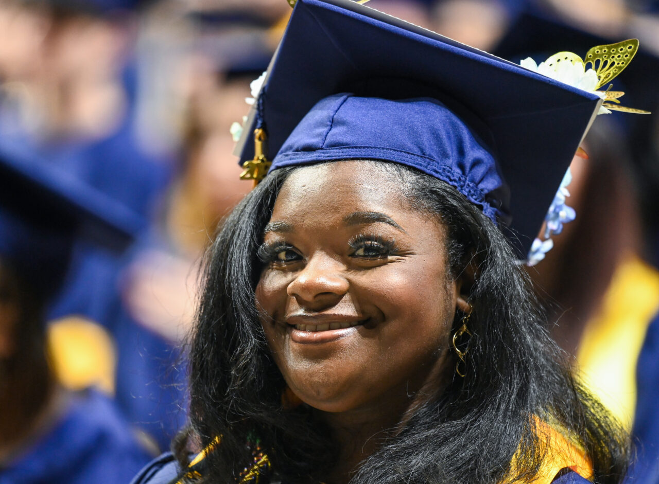 First ceremony of undergraduate commencement Saturday, Dec. 16, 2023 in McKenzie Arena.