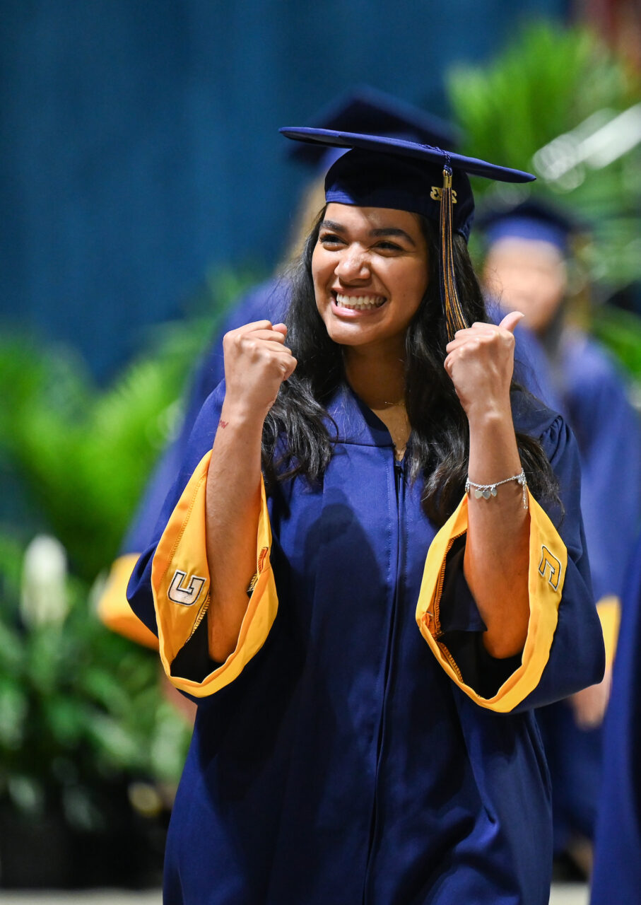 First ceremony of undergraduate commencement Saturday, Dec. 16, 2023 in McKenzie Arena.