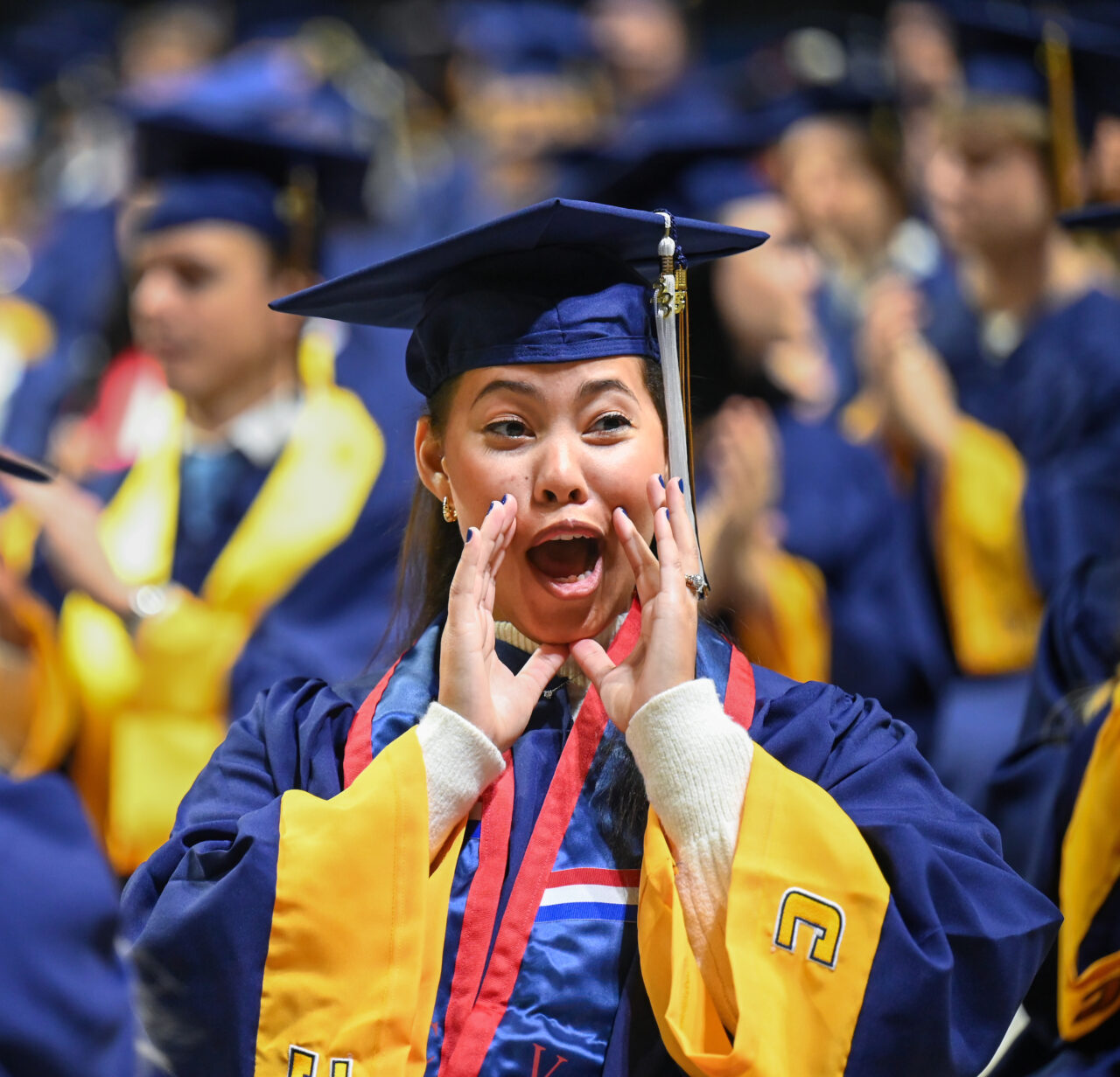 First ceremony of undergraduate commencement Saturday, Dec. 16, 2023 in McKenzie Arena.