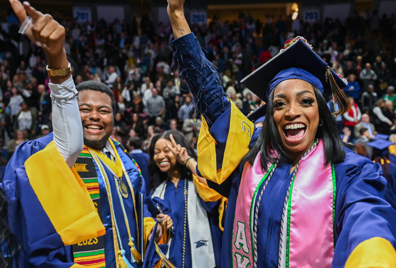 First ceremony of undergraduate commencement Saturday, Dec. 16, 2023 in McKenzie Arena.