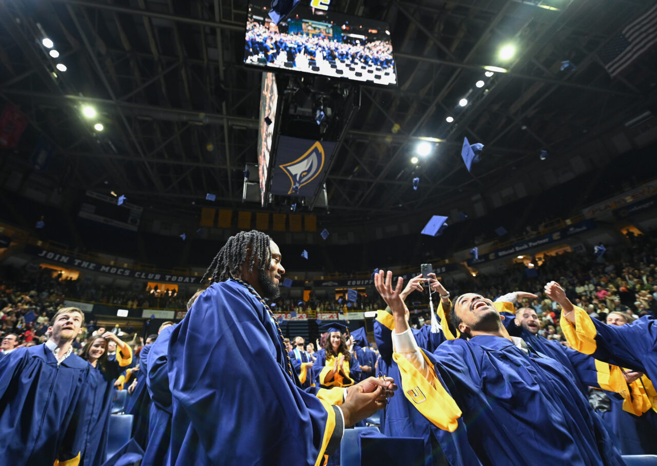 Second ceremony of undergraduate commencement Saturday, Dec. 16, 2023 in McKenzie Arena.