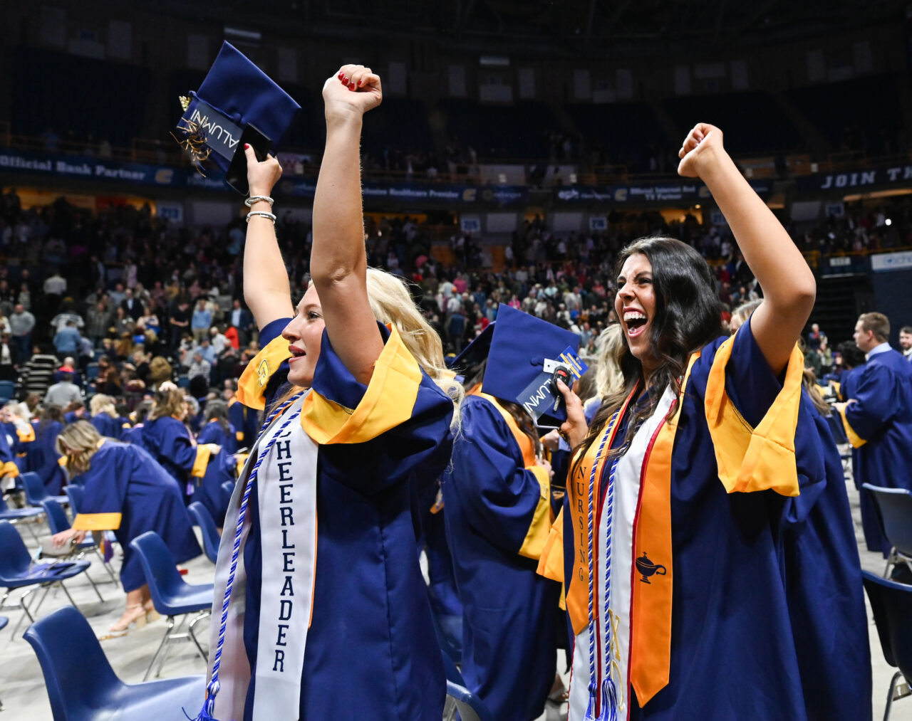 Second ceremony of undergraduate commencement Saturday, Dec. 16, 2023 in McKenzie Arena.
