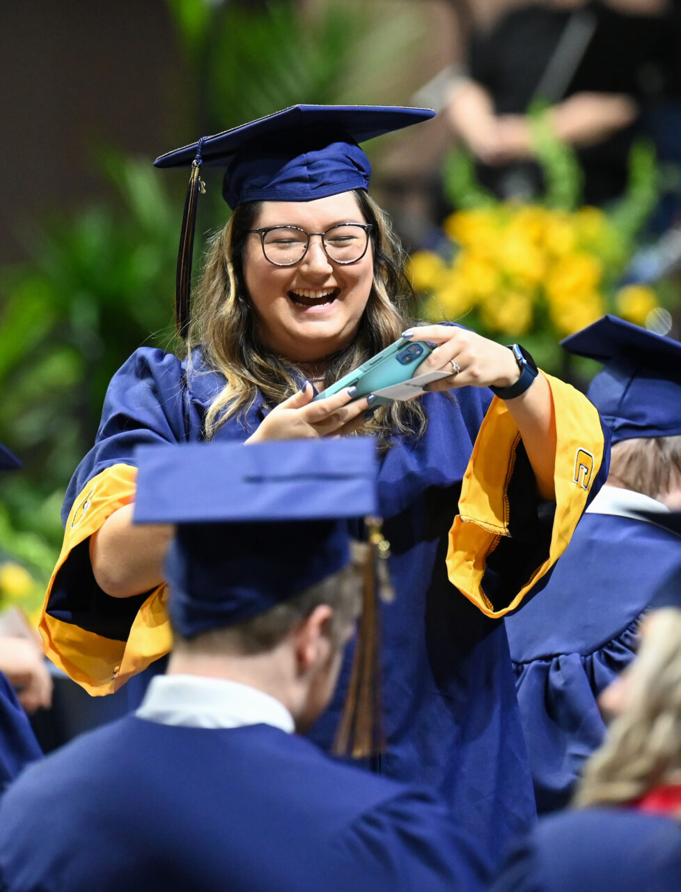 Second ceremony of undergraduate commencement Saturday, Dec. 16, 2023 in McKenzie Arena.