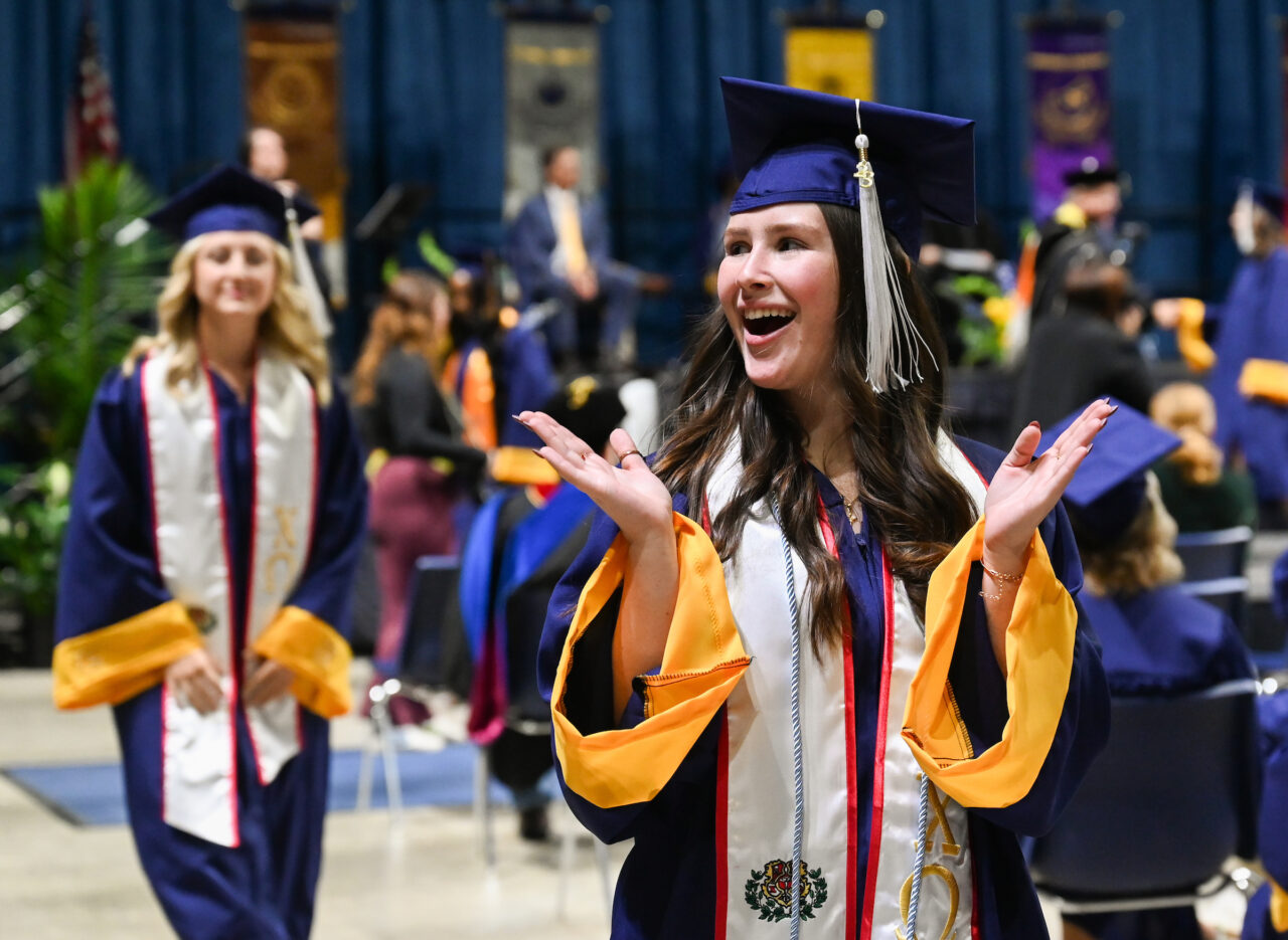 Second ceremony of undergraduate commencement Saturday, Dec. 16, 2023 in McKenzie Arena.