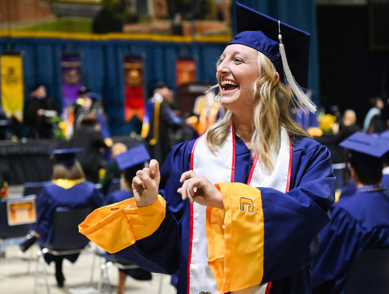 Second ceremony of undergraduate commencement Saturday, Dec. 16, 2023 in McKenzie Arena.