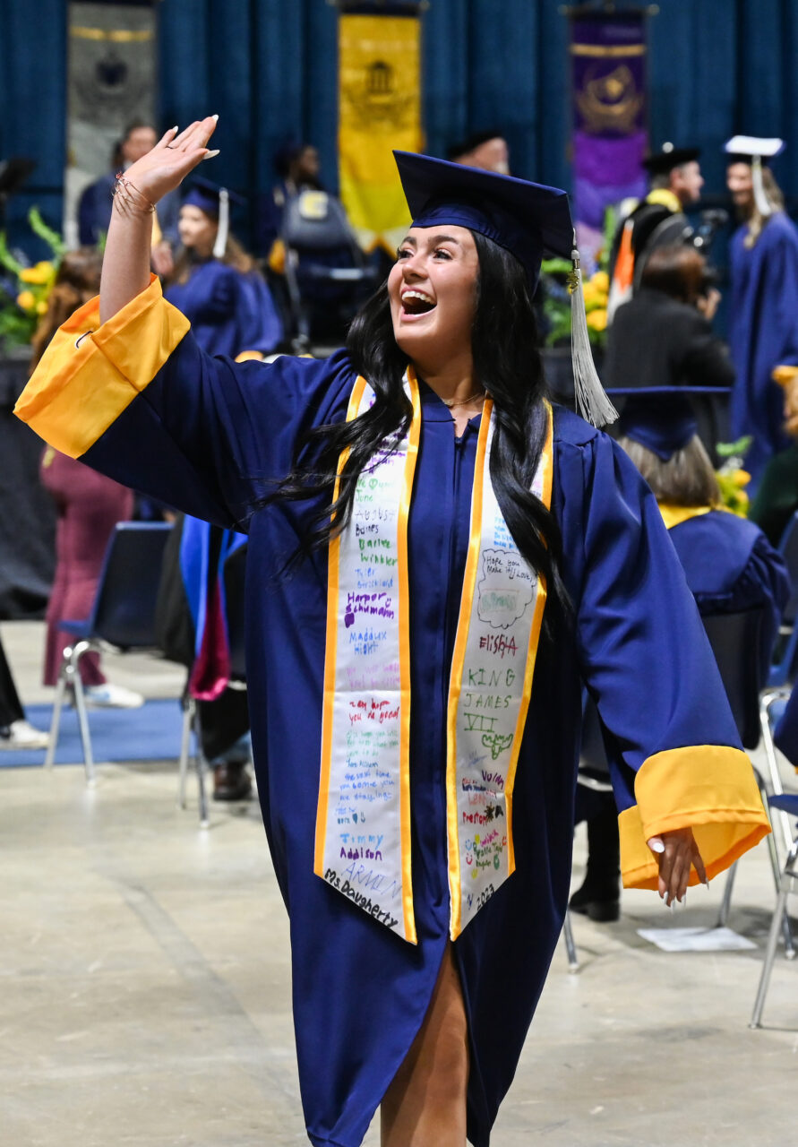 Second ceremony of undergraduate commencement Saturday, Dec. 16, 2023 in McKenzie Arena.