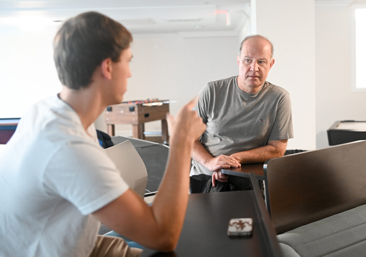 Dr. Ahad Nasab, has been part of UTC's faculty-in-residence program, living in UC Foundation Apartments.